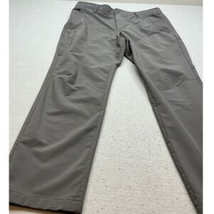 Hi-Tec Mens Grey Outdoor Hiking Pants Zipper Pockets 34x30 Performance Travel
